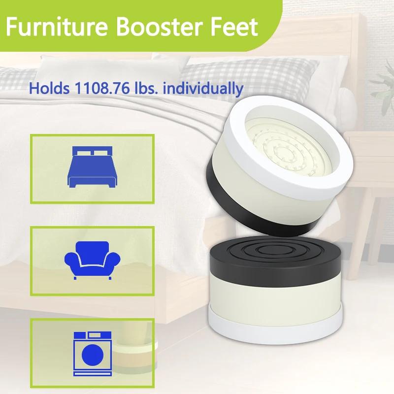 Coussinets de pieds rehaussants pour meubles empilables: coussinets de pieds de table, table à thé e