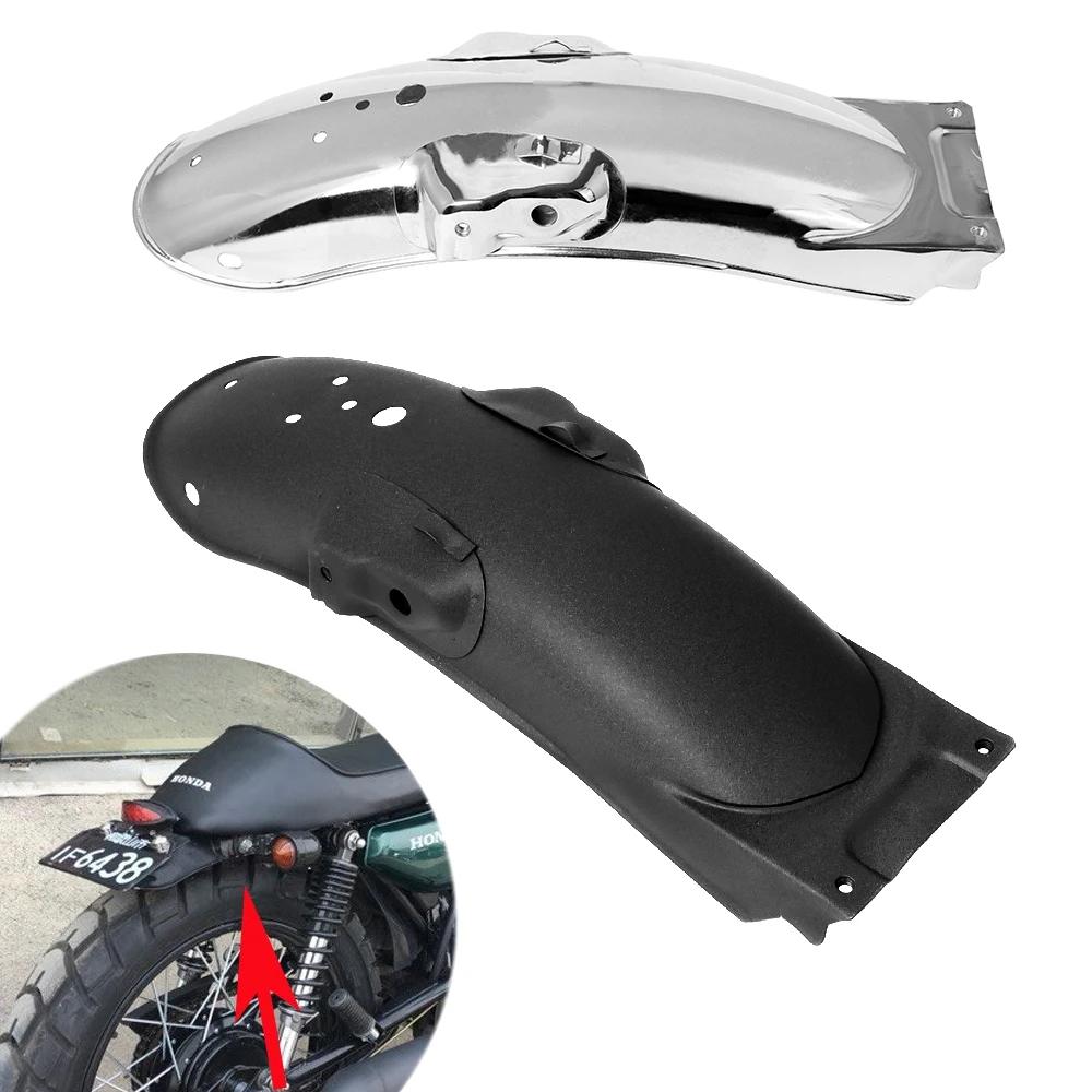 Couvercle de garde-boue arrière universel en métal pour moto, noir chromé, pour Honda, Yamaha, Suzuk