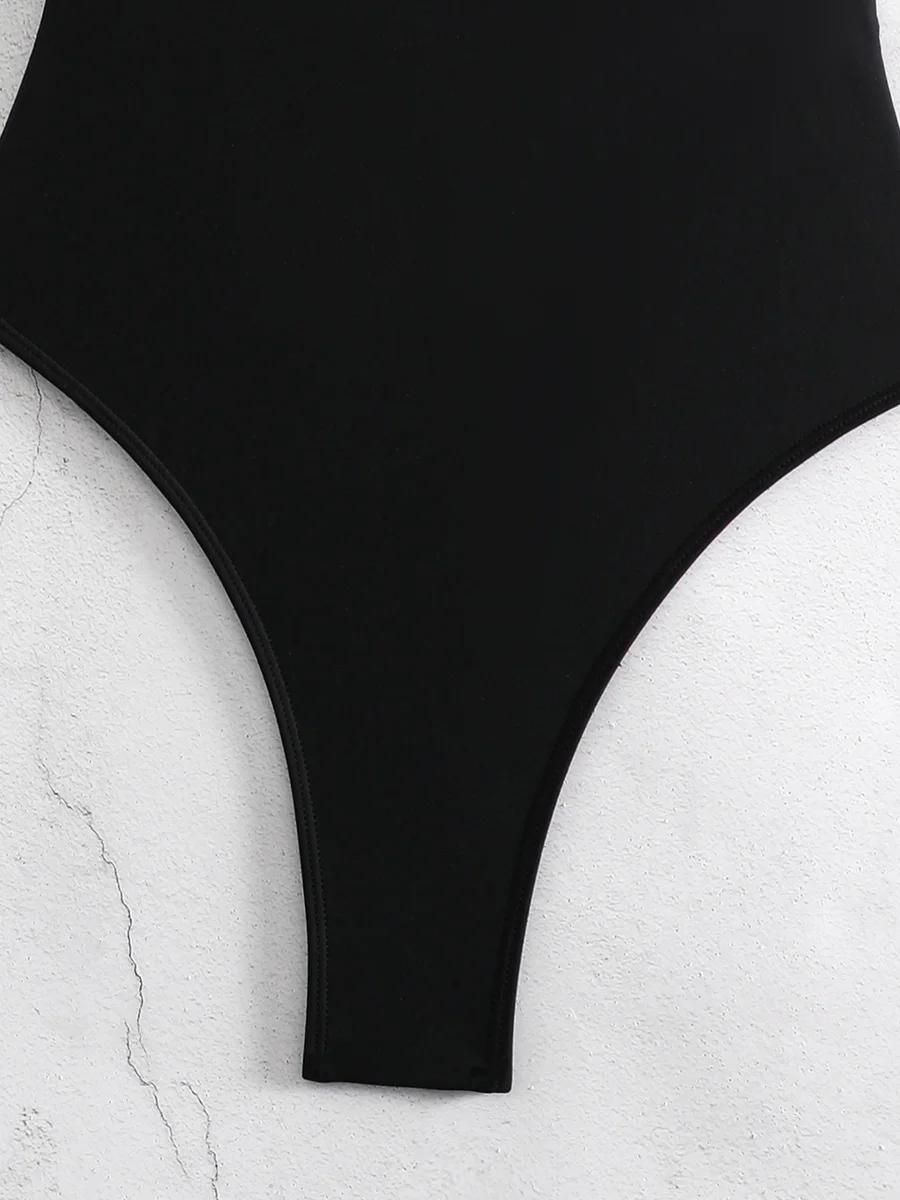 Maillot de bain une pièce à armatures, épissage, barre en V, micro, tanga, dos nu, monokini, coupe h