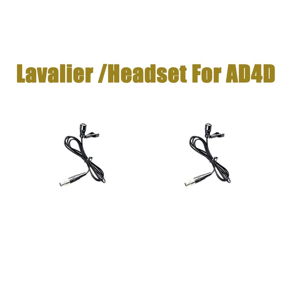 Leicozic 2 pièces AD4D AD4Q ensemble de microphones à revers Lavalier avec transmetteur Body Pack po