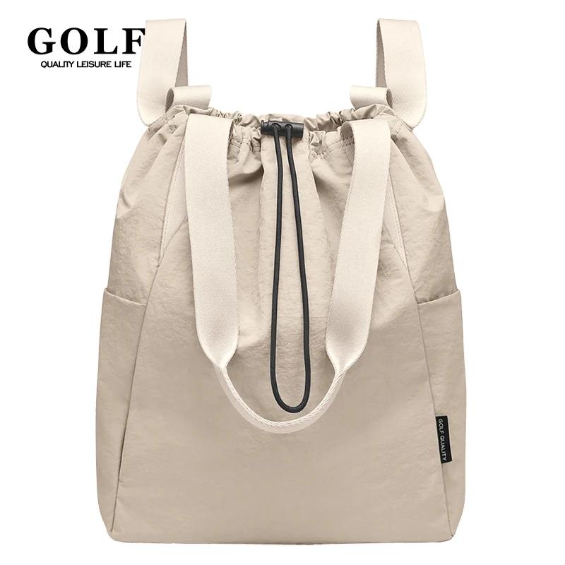 Sac à dos GOLF pour femme, sac fourre-tout convertible, sacs initiés, mignon, sac à dos à cordon de