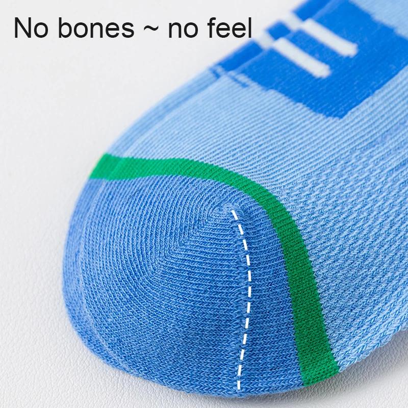 5 paires de chaussettes de Sport pour enfants, chaussettes Midtube en maille respirante, chaussettes