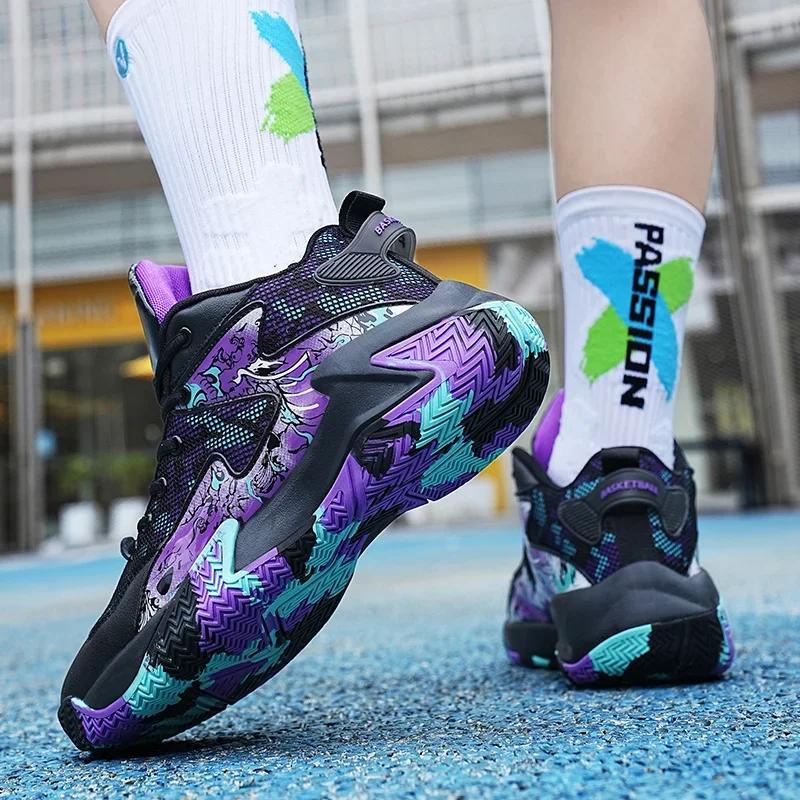 Hommes chaussures de basket-ball chaussures de sport légères formateur femmes unisexe respirant athl