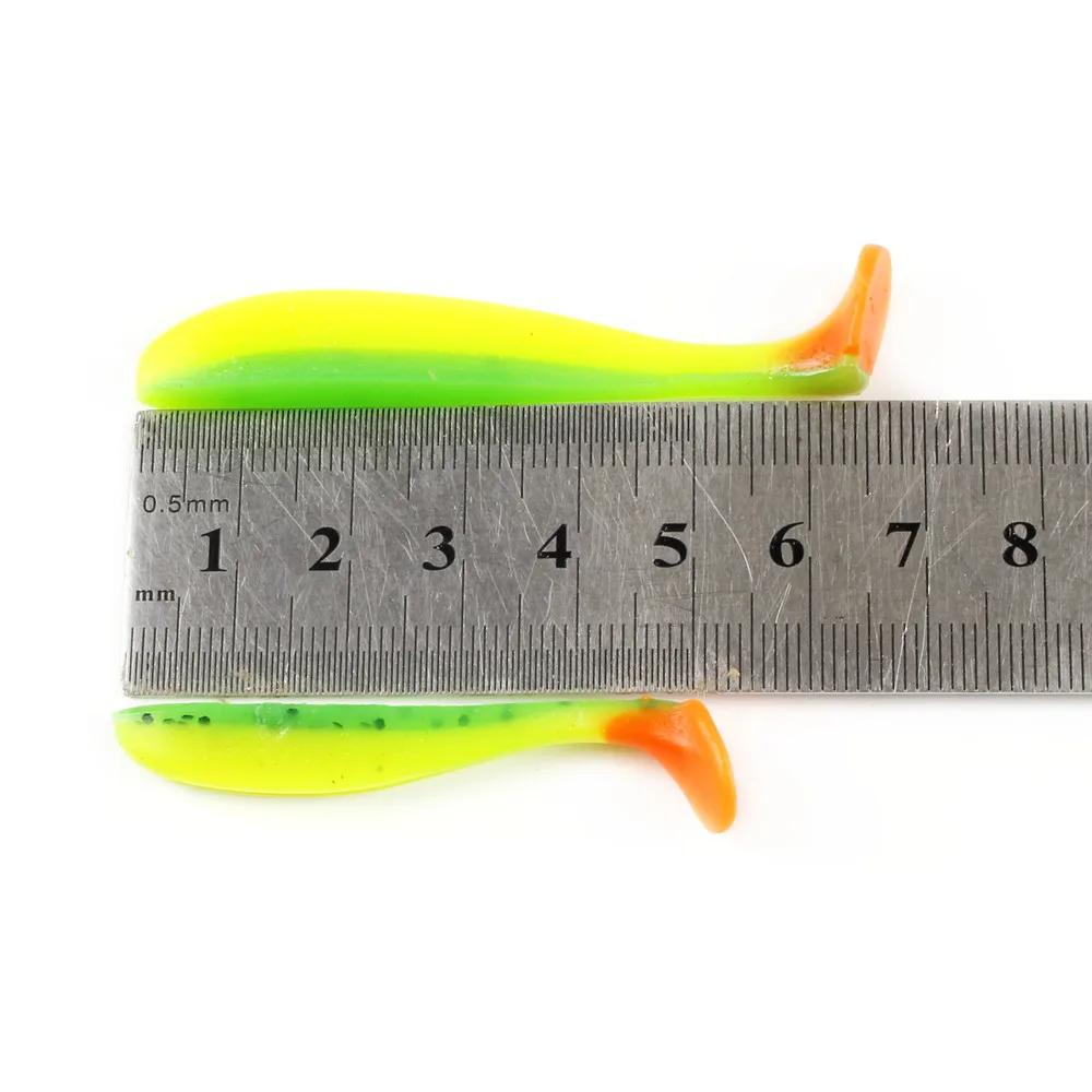 Leurres souples en silicone avec queue en T, appât Élde type poisson nageur idéal pour la pêche à la