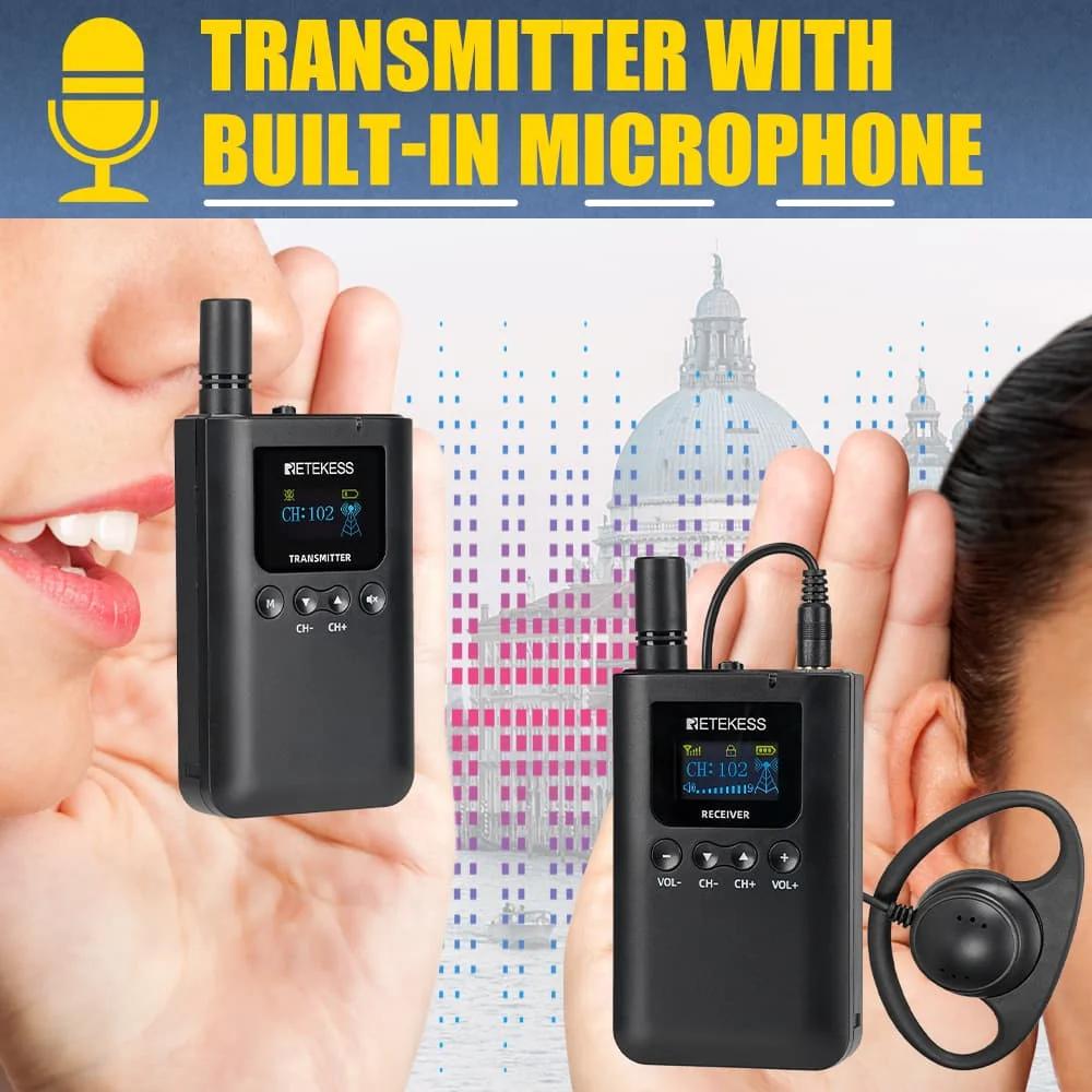 RETEKESS TT125 Système de visite guidée Système de visite guidée Whisper Guide radio pour excursions