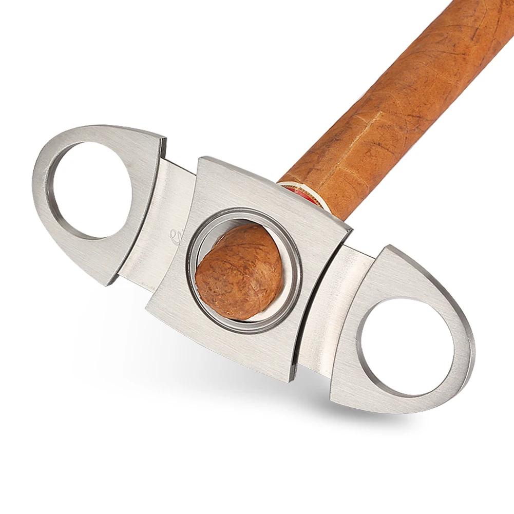 Briquet Butane coupe-vent, ensemble d'accessoires pour cigares, briquets à gaz en métal, coupe-cigar