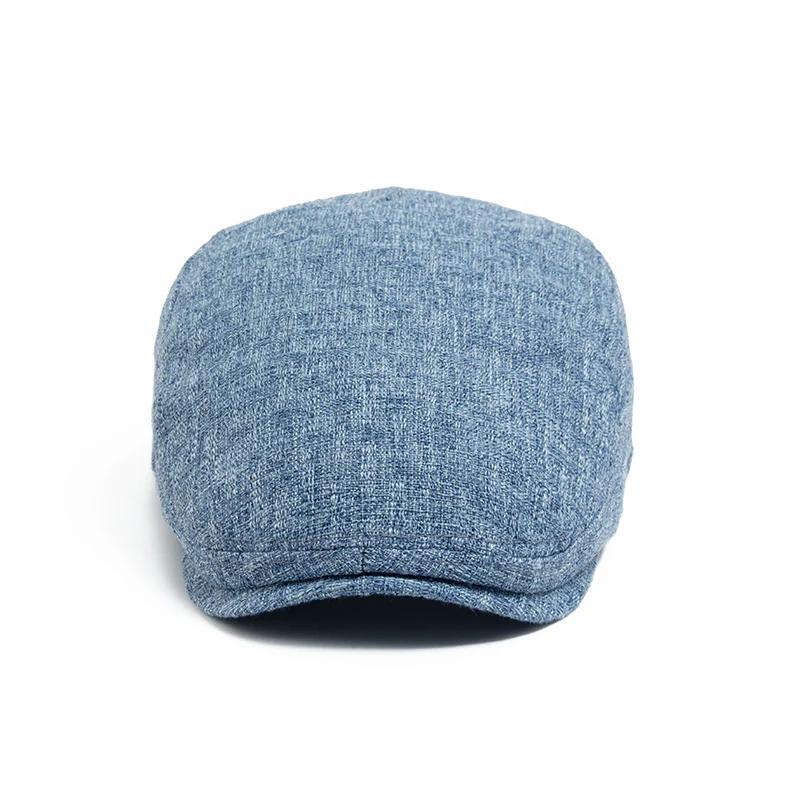 Nouveau été mince Double boutonnage béret mode hommes Vintage visière casquette plate femmes chapeau