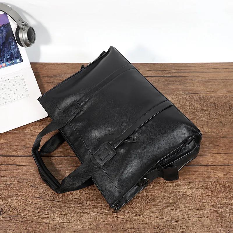 Design-Sac à Main en Cuir group de Vache pour Homme, Étui à Bombes, à la Mode, pour Ordinateur Porta