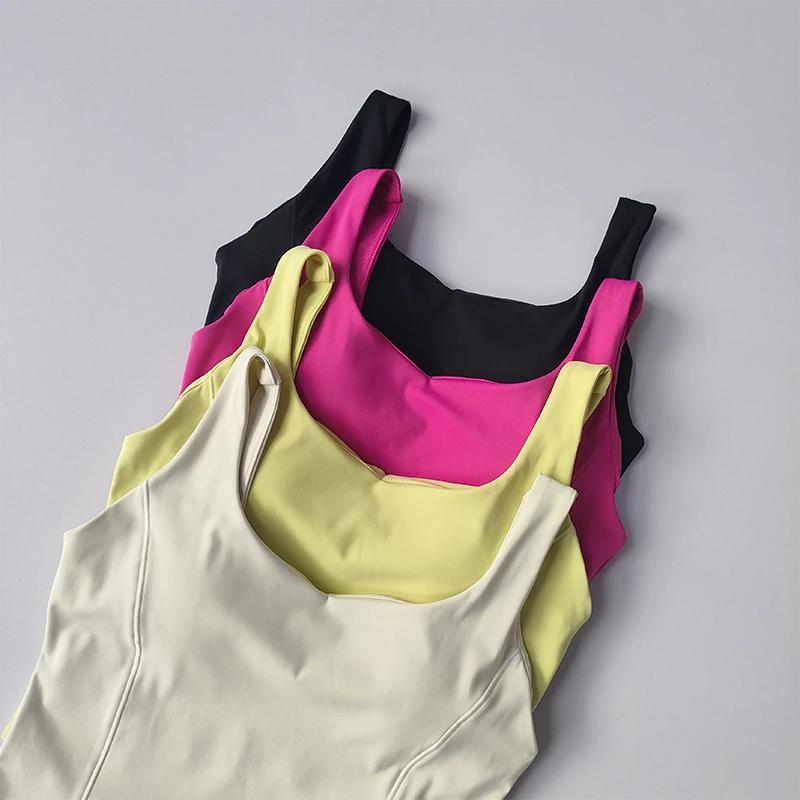 Débardeur fitness femme dos haute résistance - Soutien-gorge sport antichoc yoga élasticité