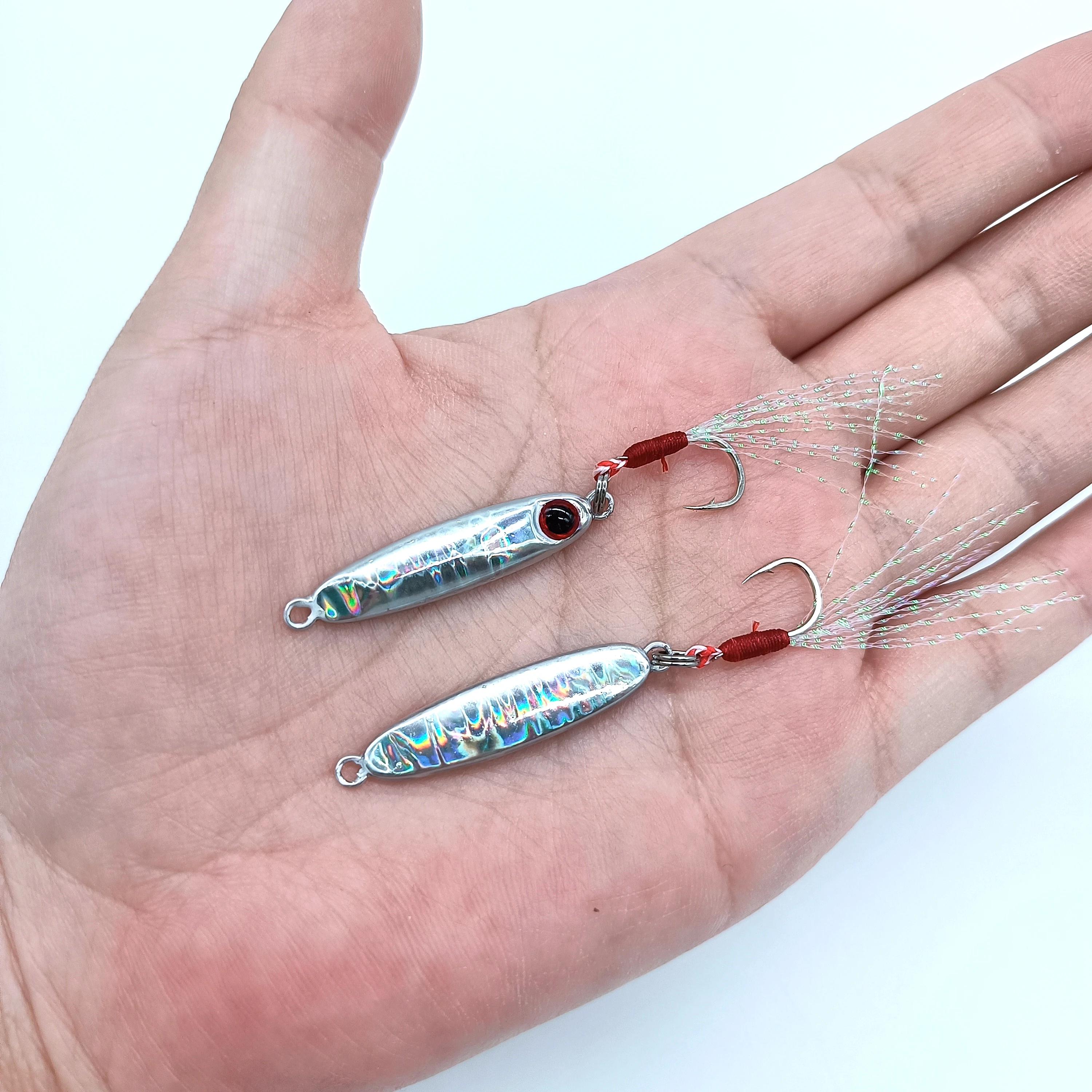 HOOFISH 1 pièces microjigging leurre de pêche 5.5g/32mm Mini gabarit appât Isca gabarit artificiel a