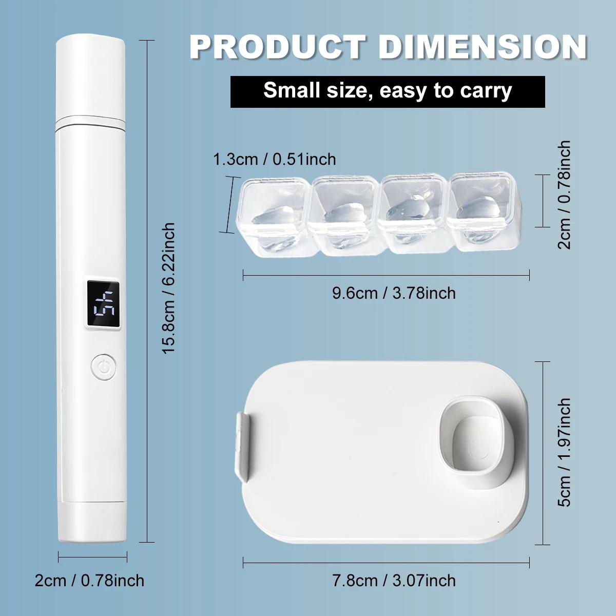 LIMEGIRL Mini LED UV lampe à ongles Gel Rechargeable poli LED lampe à ongles affichage rétractable m