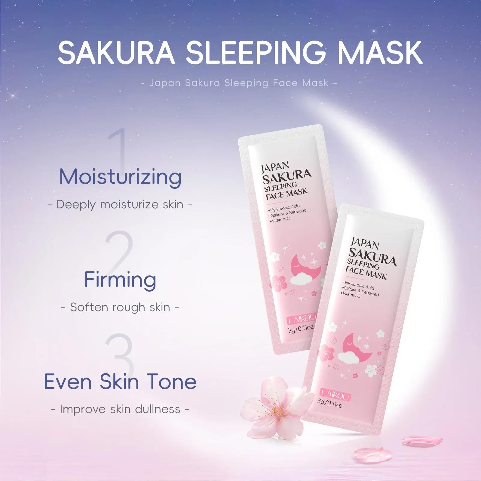 Sakura – ensemble de soins pour la peau, 24 pièces, masques pour les yeux et les lèvres, sérum Nud,