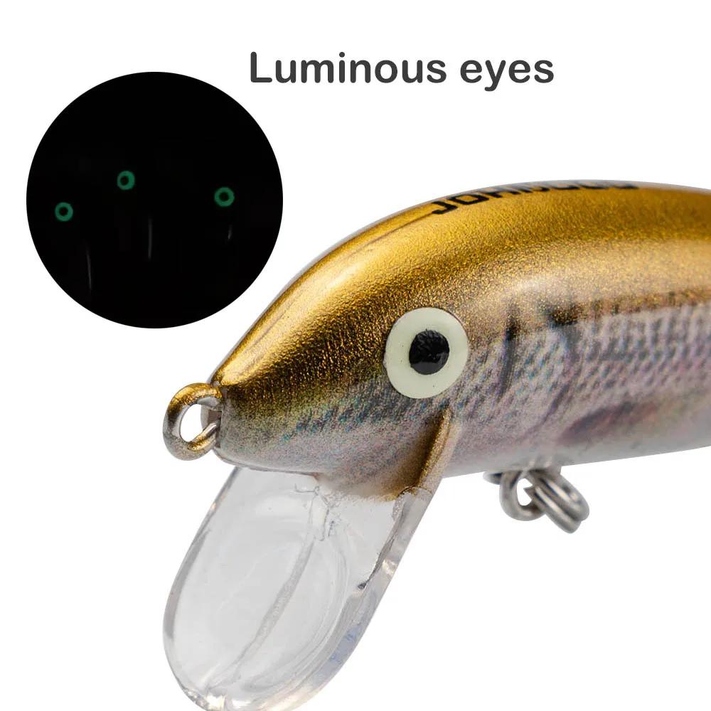 JOHNCOO 5 cm 5g coulant vairon Wobblers leurres de pêche truite leurre et appât dur Jerkbait pour pe