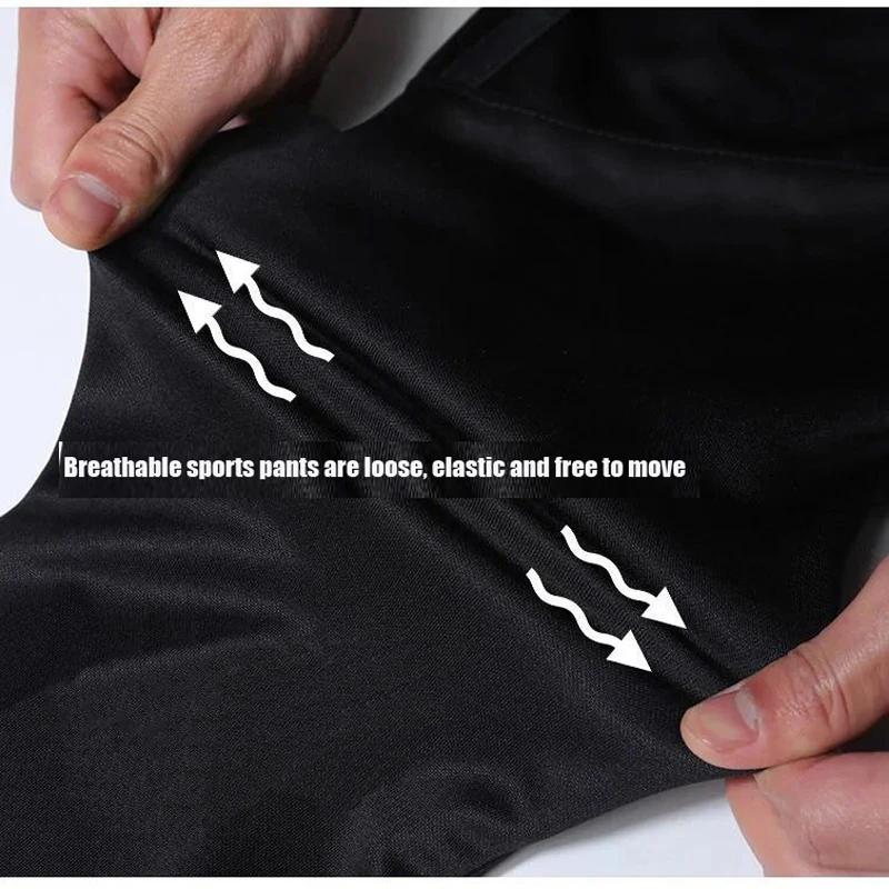 Pantalons de Sport pour hommes pantalons de course avec poches zippées entraînement de Football pant