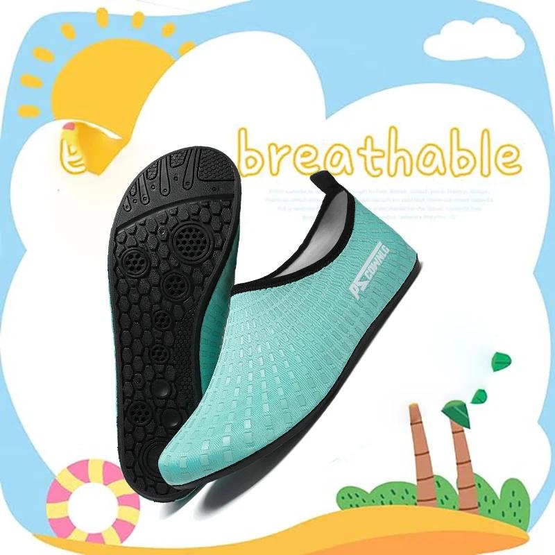 Chaussures de plongée femmes Aqua chaussures hommes plage natation Sport nautique chaussettes pieds