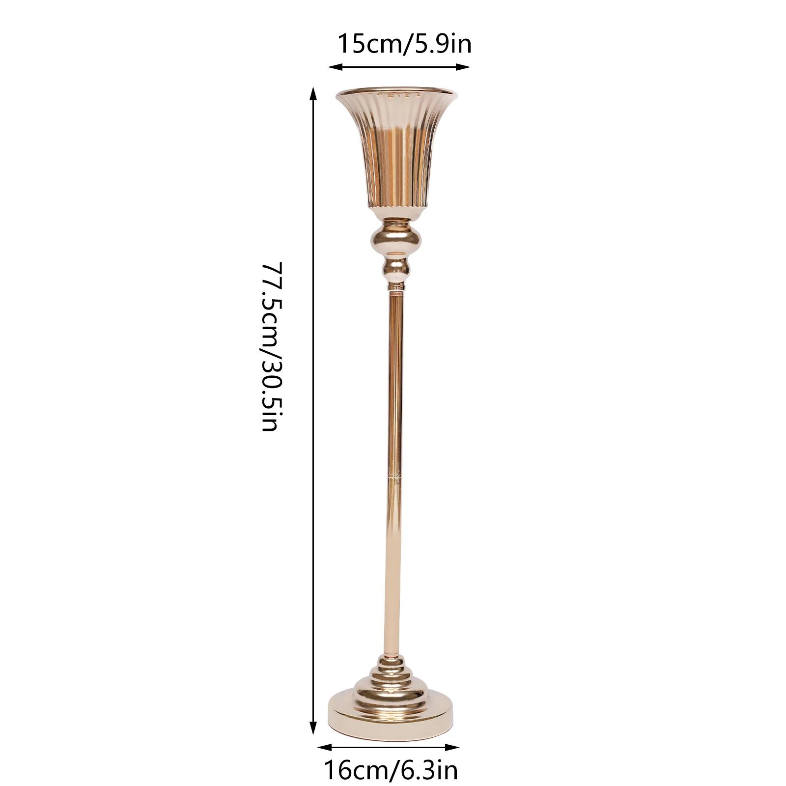 Ensemble de supports de fleurs de mariage 10 pièces 77,5 cm, présentoir floral élégant et élégant po