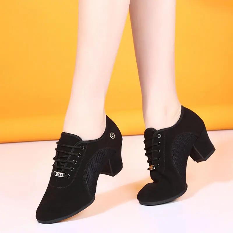 Chaussures de danse à talons hauts pour femmes, Jazz, Salle de Rhlatine, Salsa, Entraînement pour da