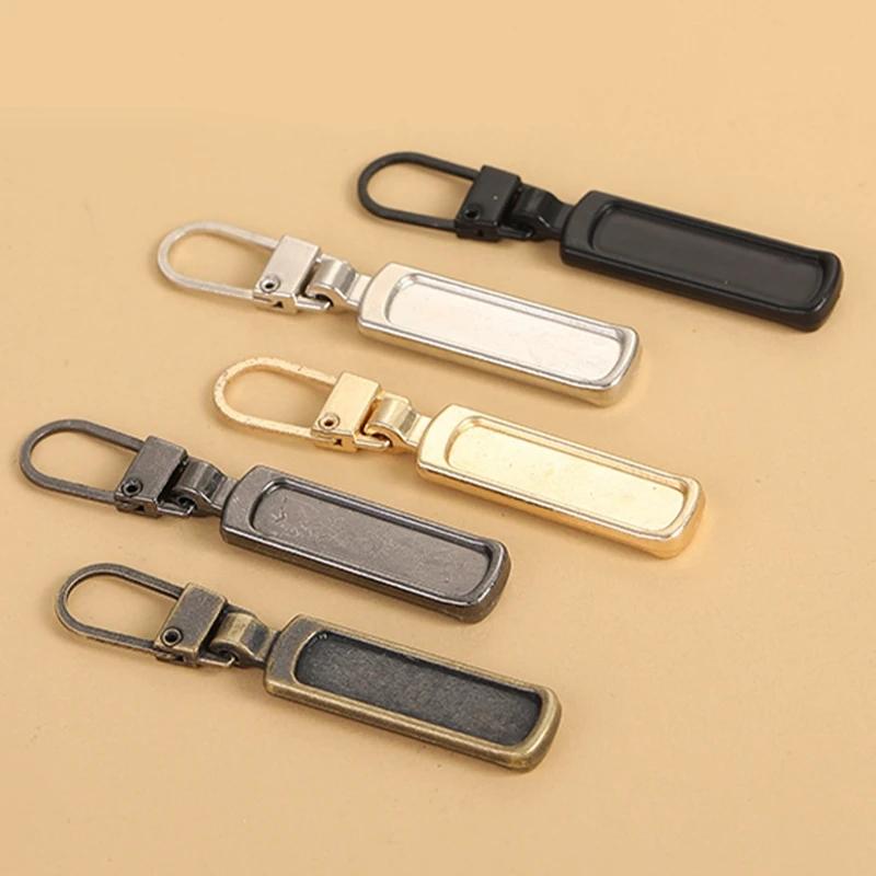 5 pièces couture bricolage détachable fermeture éclair tête fermeture éclair tirer pratique robuste