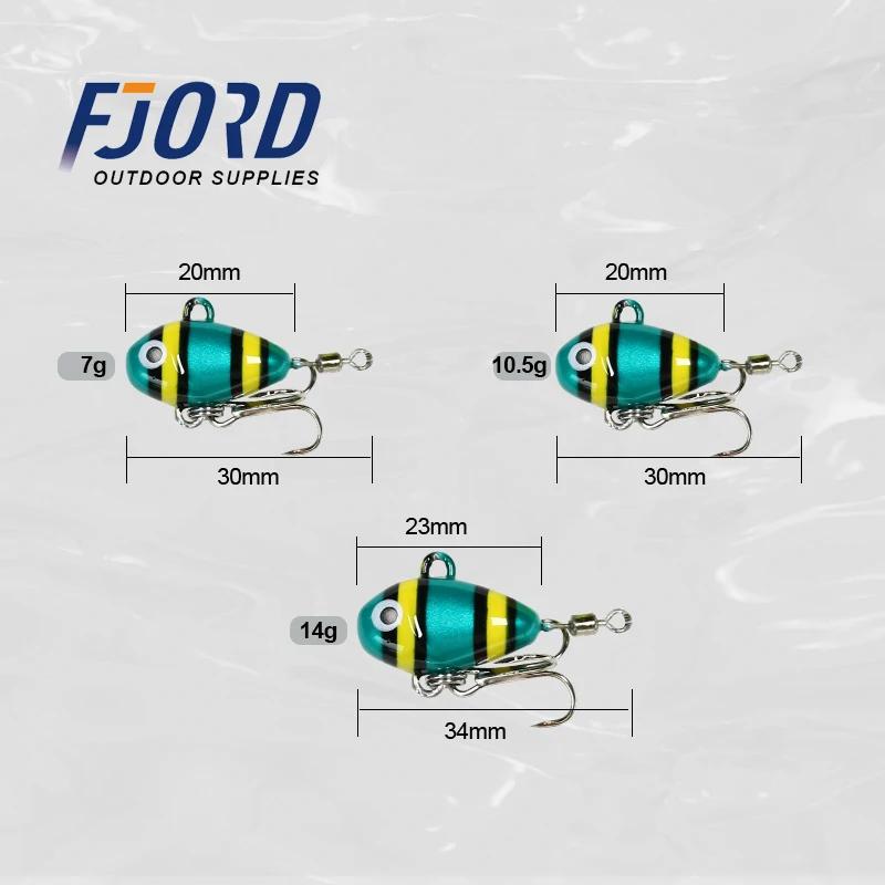 FJORD Spinner cuillère métal VIB queue réglage rapide 7g 10.5g 14g Swimbait leurre de pêche Mini gab