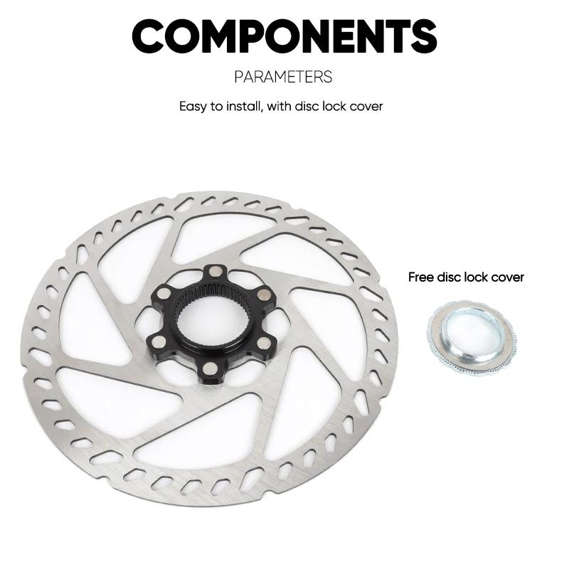 Rotor de verrouillage central de vélo 160mm 180mm 203mm, Rotor de verrouillage central de vélo de ro