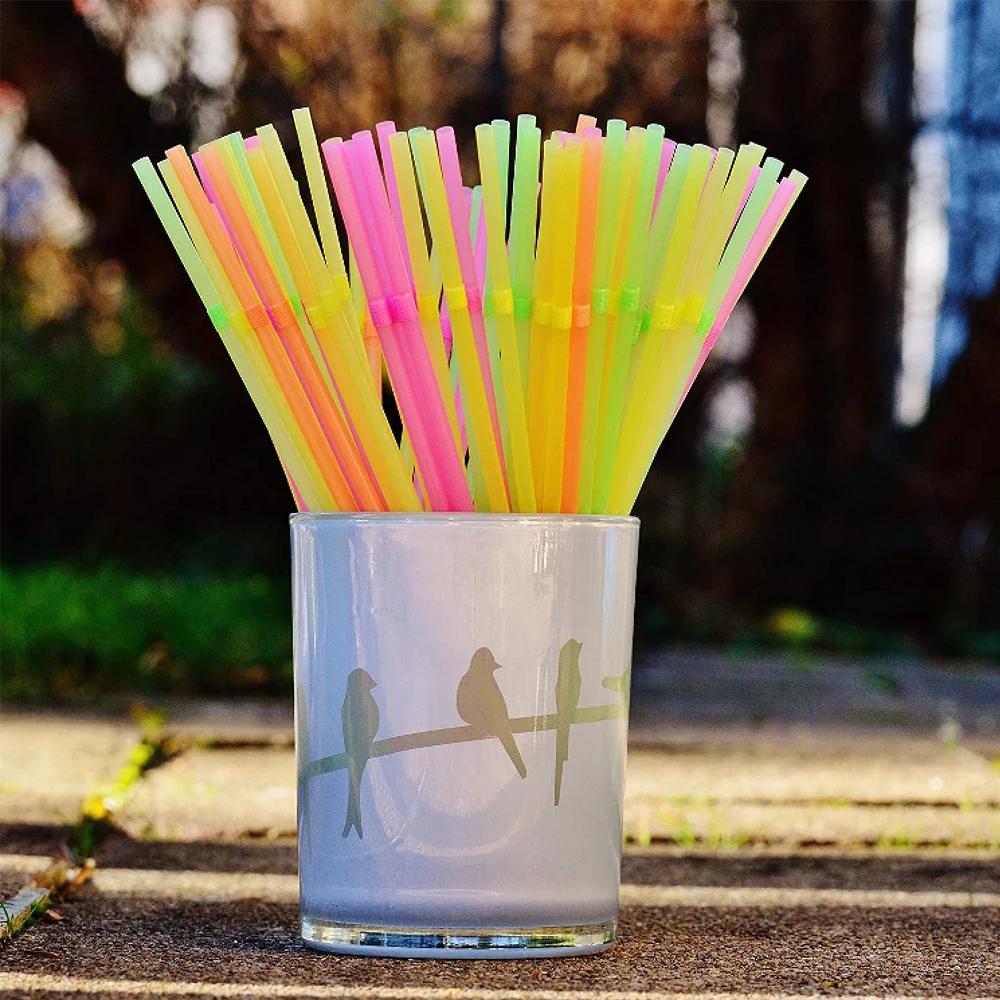 50-6000 pièces multicolore boire Rietjes paille lait thé Bar fête cocktail boire de mariage cuisine
