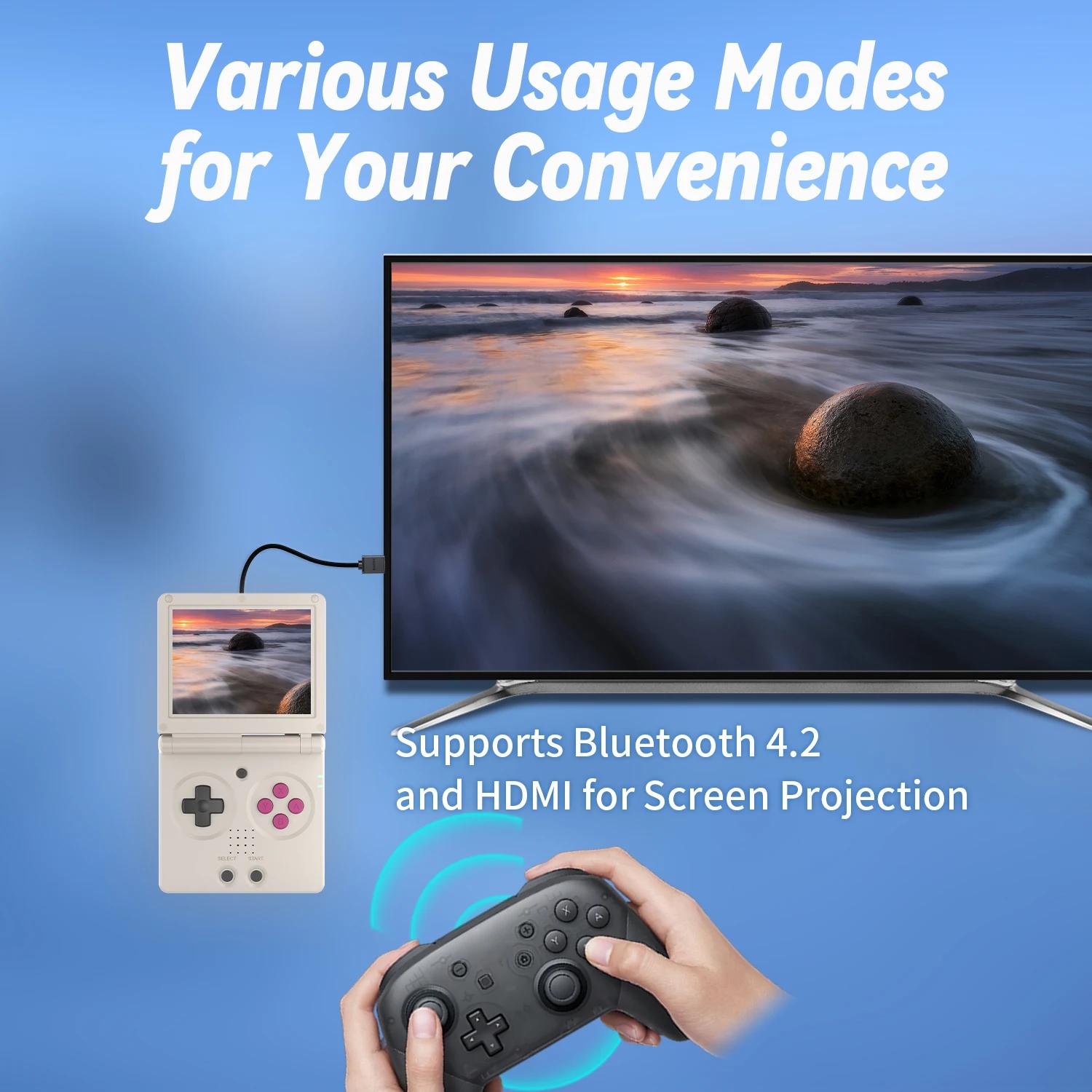 ANBERNIC RG35XXSP rétro Flip Console de jeu portable 3.5 "écran IPS Linux H700 lecteur de jeu vidéo