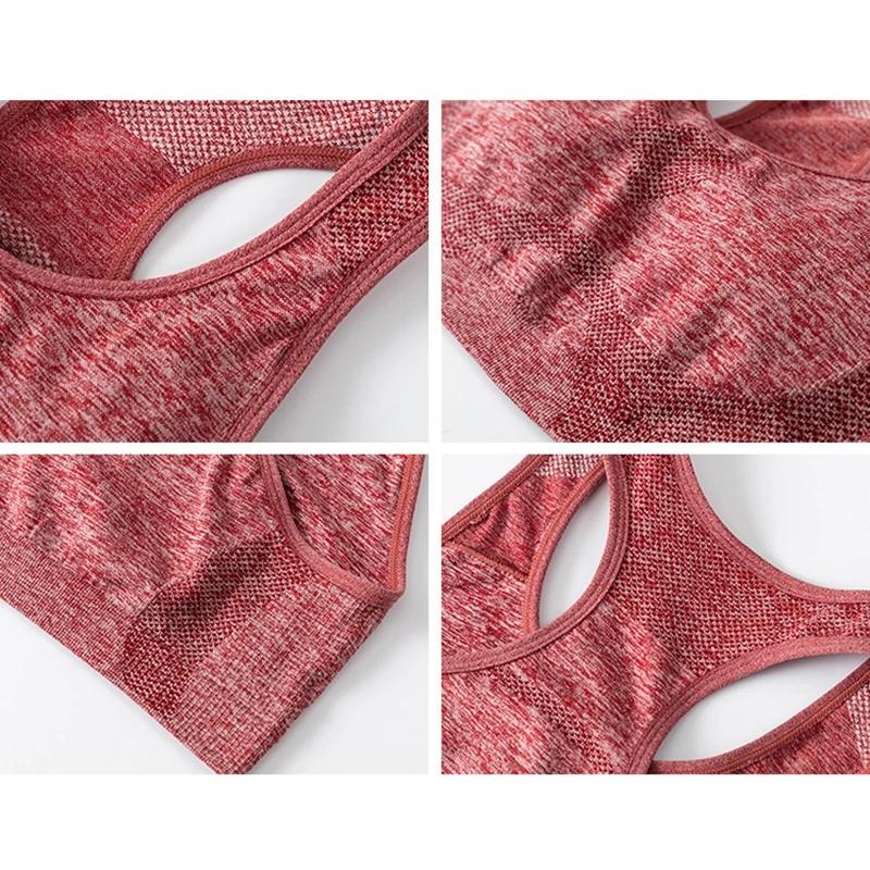 Soutien-gorge Push Up respirant pour femmes, sous-vêtements de sport, course à pied, yoga, fitness