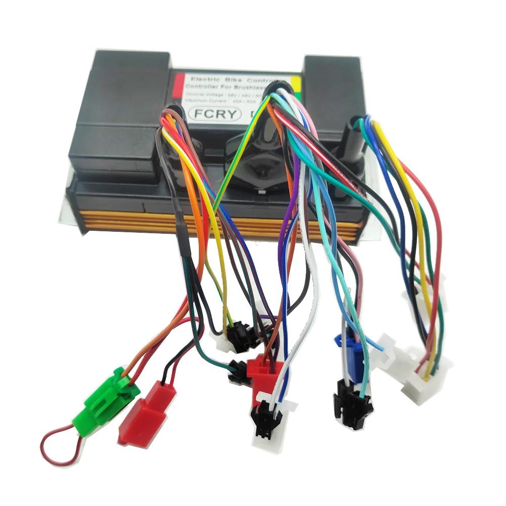 Contrôleur cc sans balais pour vélo électrique 48V 60V 2500W, contrôleur à onde sinusoïdale 72V 3000