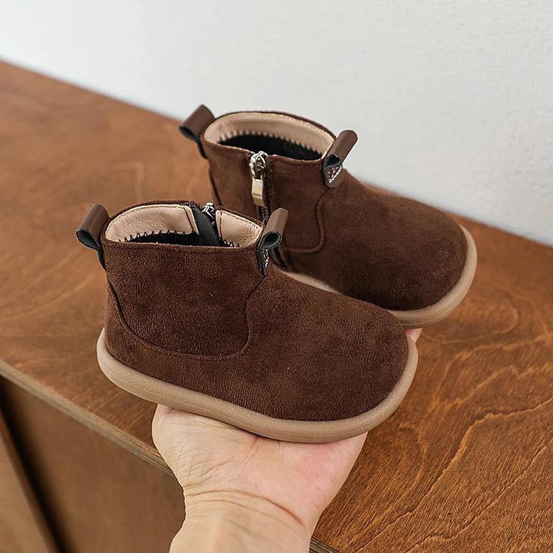 Bébé garçons filles bottes automne hiver enfants chaussures décontractées en plein air anti-dérapant