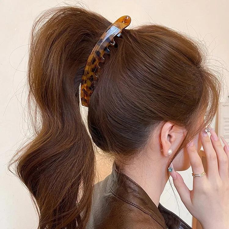 Épingle à cheveux en écaille de tortue en forme de U pour femmes, Vintage, fourchette à cheveux géom