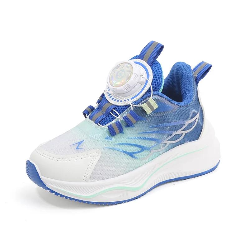 Tenis enfant chaussure baskets décontractées pour garçon enfant chaussure pour fille boutons rotatif