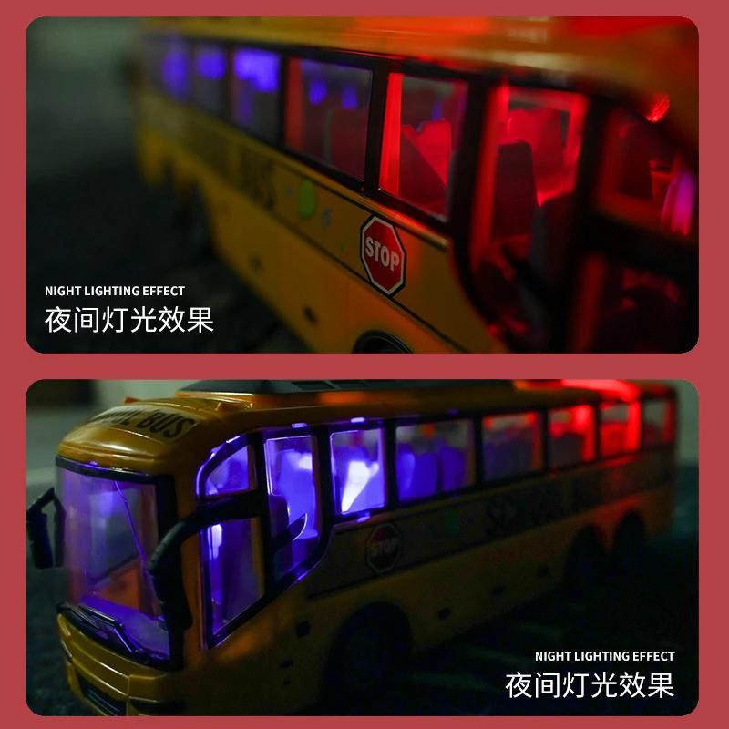 Bus électrique télécommandé 1/30 Rc, voiture avec Tour léger, modèle de ville scolaire 27Mhz, Machin