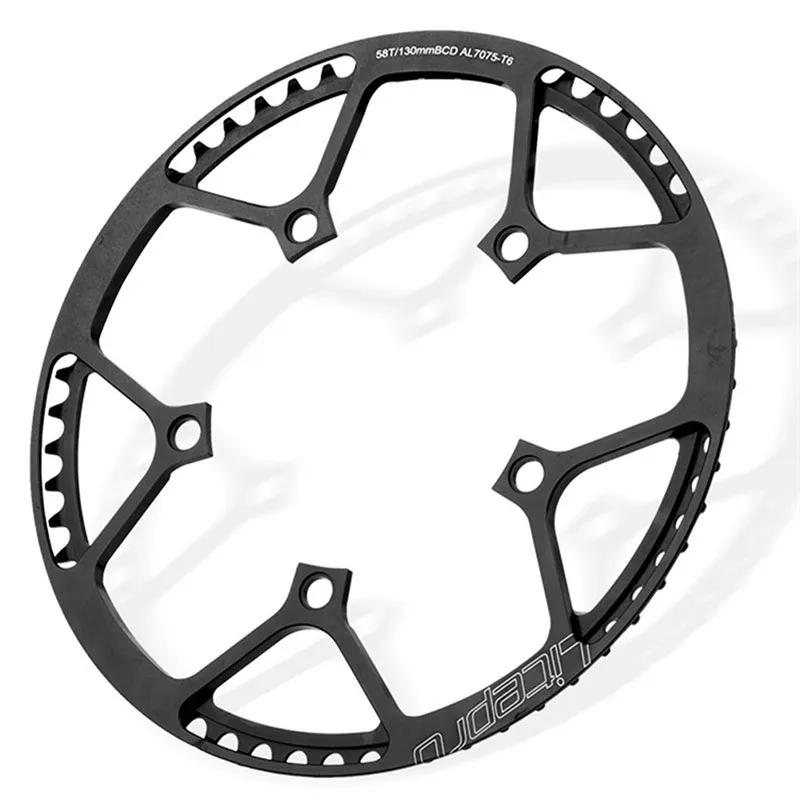 Litepro BMX 45T/47T/53T/56T/58T AL7075 roue à chaîne 170mm anneau de chaîne de manivelle vitesse uni