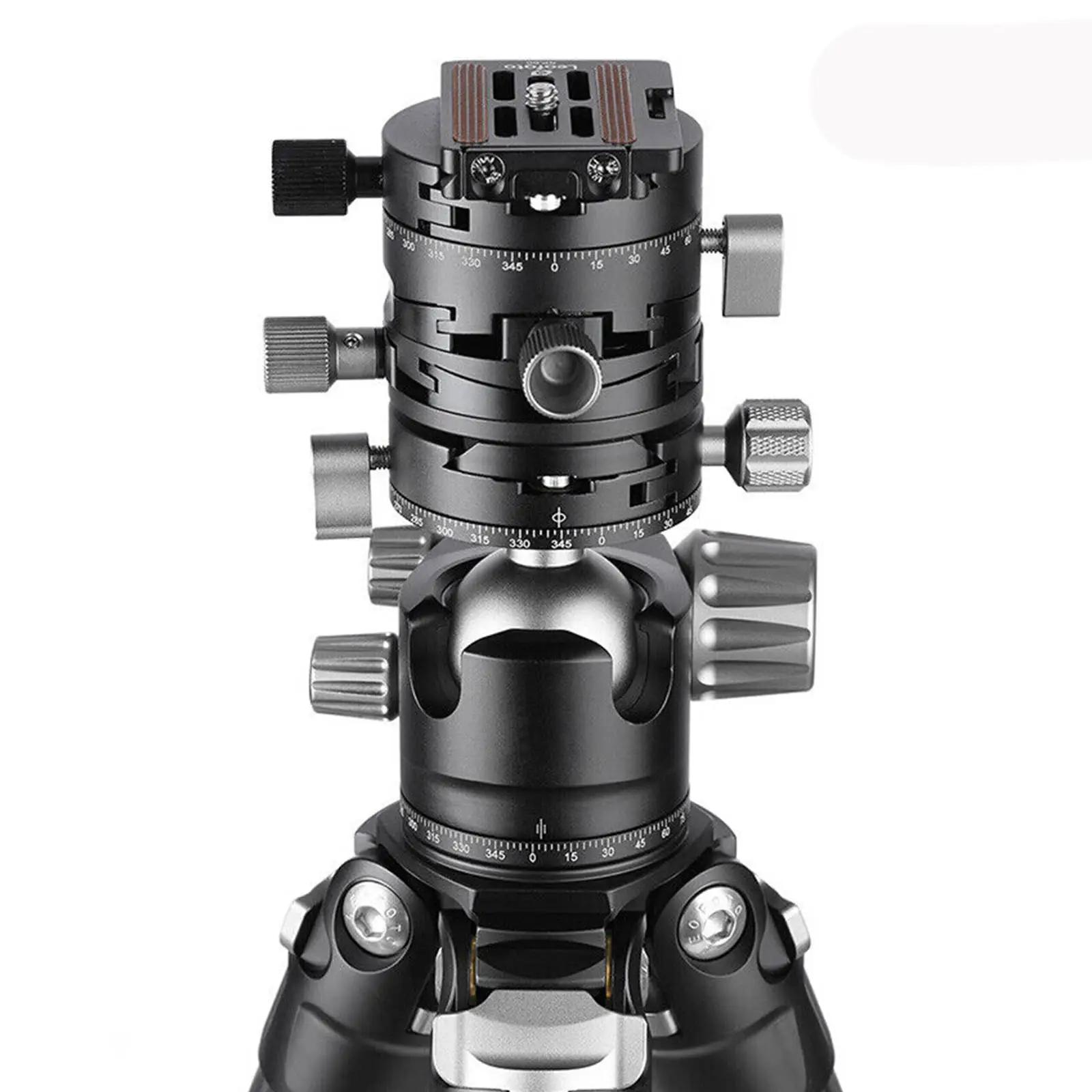Tête de trépied panoramique à engrenages 3 en 1 G2, tête de trépied professionnelle 360° ° Rotule
