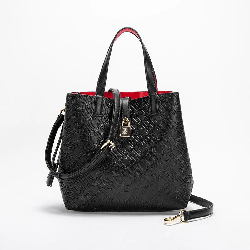 Sac à bandoulière pour femmes, nouveau sac à main noir en relief, portefeuille de banlieue à double
