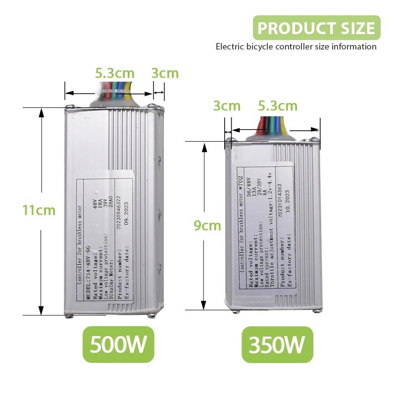 Contrôleur électrique sans balais 350W 500W 800W 36V 48V, pour vélo électrique, Scooter, vélo électr