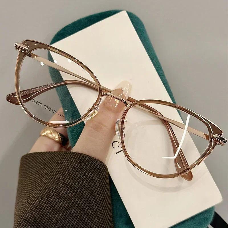 Lunettes de myopie photochromiques pour femmes, œil de chat, lunettes de soleil de vision de près, p