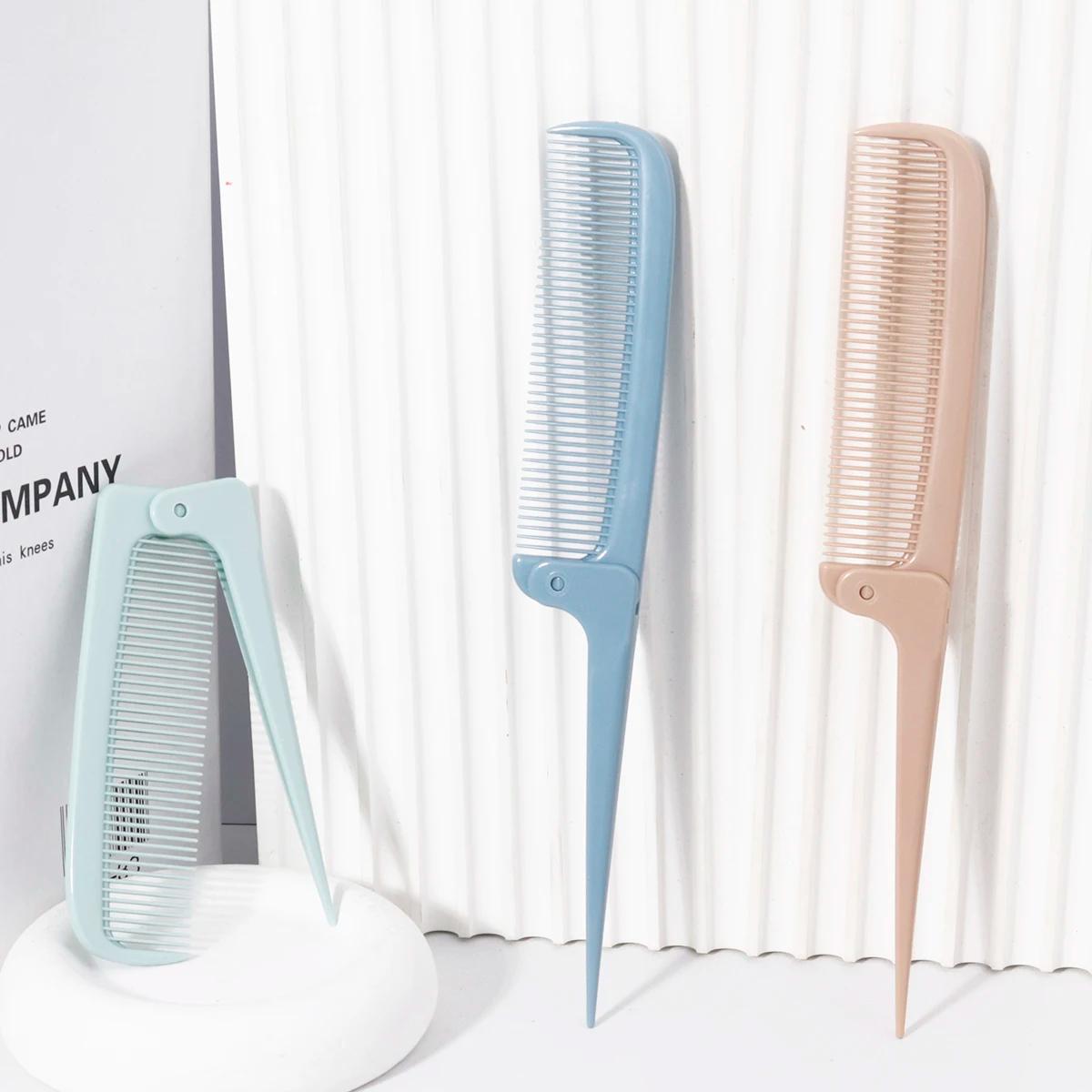 Peigne à queue pliant minimaliste portable, outil de coiffure domestique mini et compact, spécial po