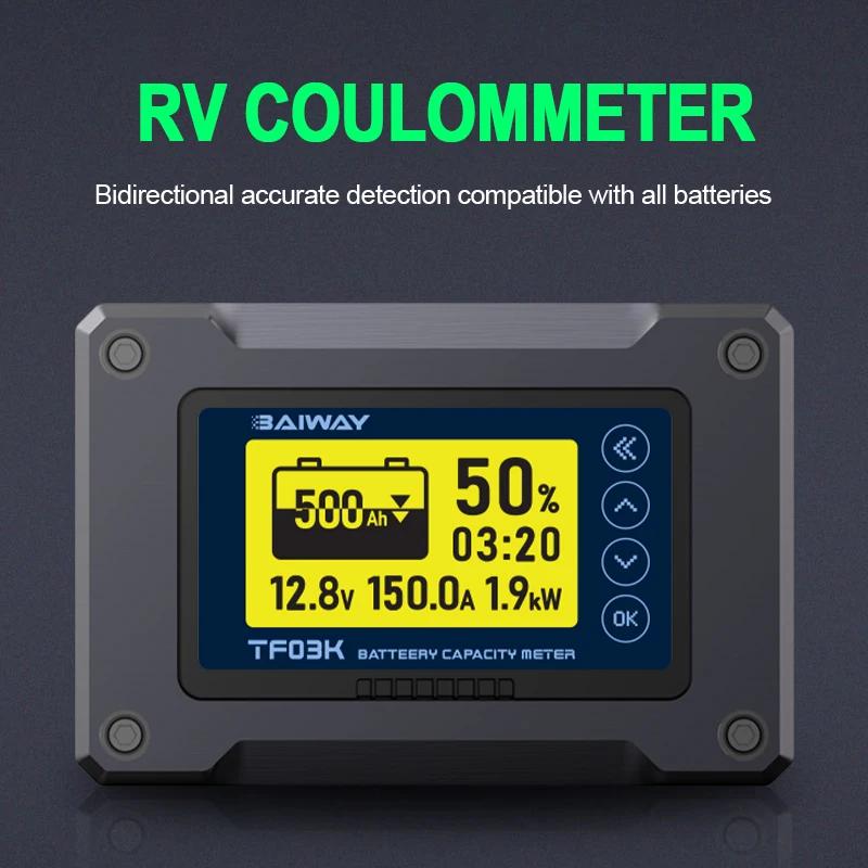 Compteur Coulomb DC8-120V, indicateur de capacité de batterie, courant de tension 50A/100A/350A/500A