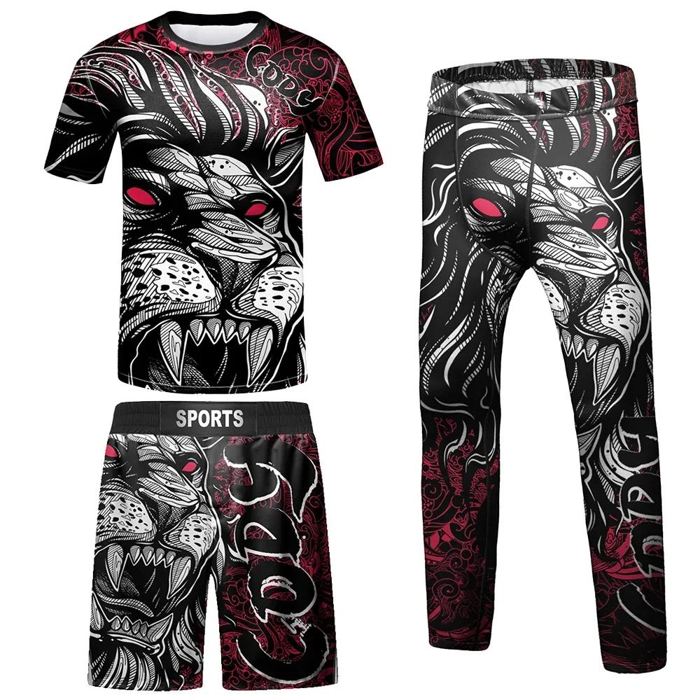 Maillot de Compression MMA pour enfants, BJJ Rashguard, ensemble de vêtements pour bébés filles, T-s