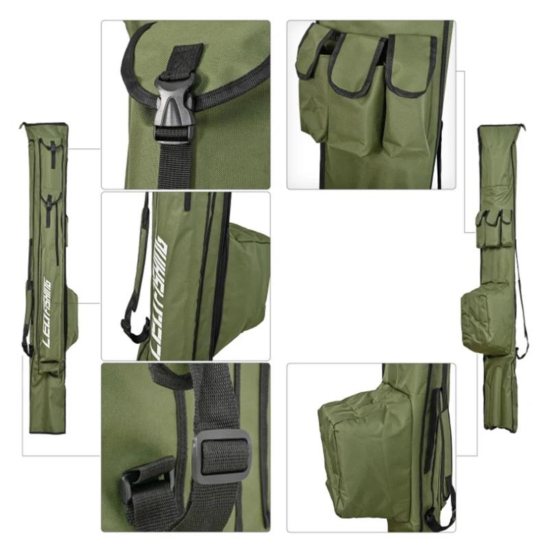 Sac de rangement pêche 175cm 195cm portable pliable étanche 1000D Oxford pour canne à pêche