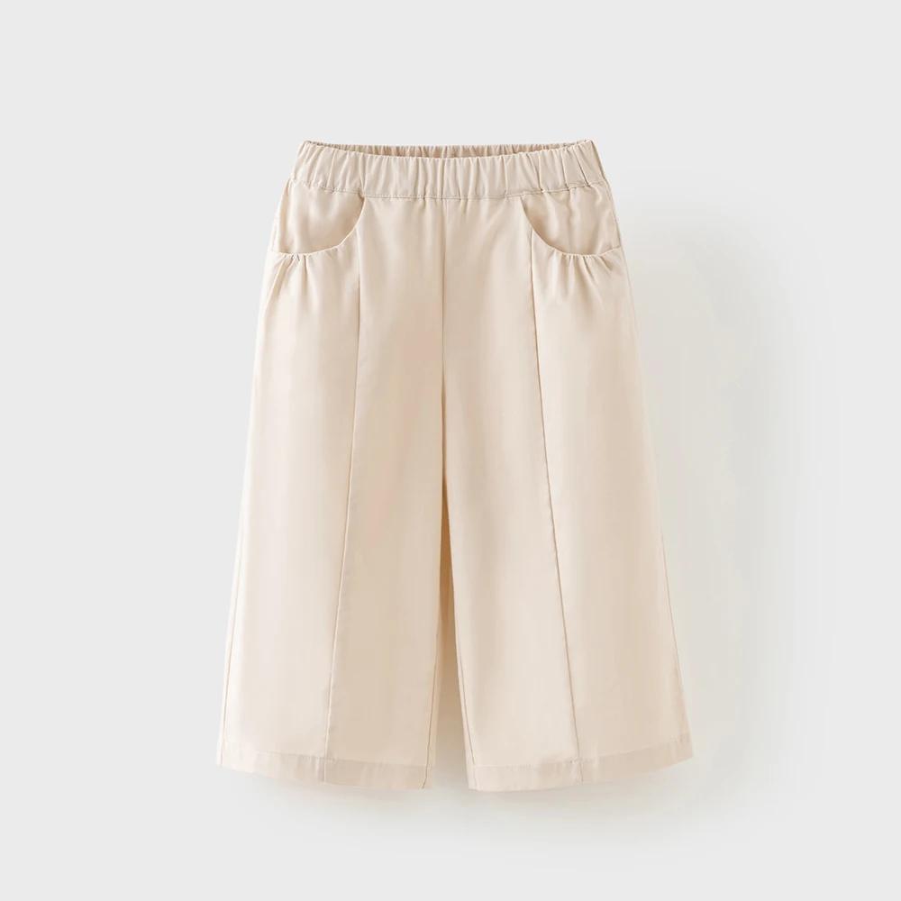 Pantalon large pour enfants Dave Bella, 7-13 ans, filles, pantalon décontracté d'été, pantalon élast
