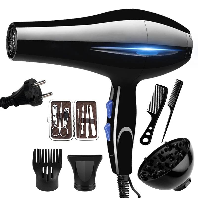 Sèche-cheveux 2200W professionnel puissant sèche-cheveux chauffage rapide réglage chaud et froid sèc