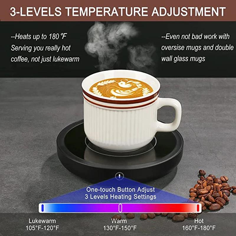 Chauffe-tasse électrique, chauffe-boissons, plaque chauffante, dessous de verre chauffant pour café,