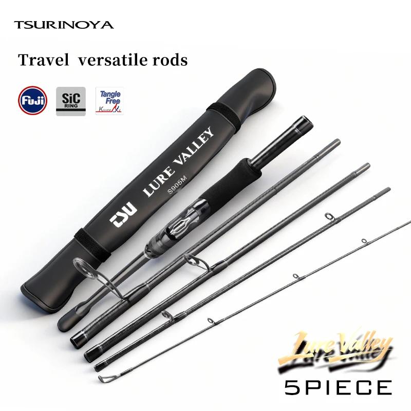 Canne à pêche de voyage TSURINOYA LURE VALLEY, 5 sections, Expedition, 1.98m, 2.08m, 2.28m, 2.44m, 2