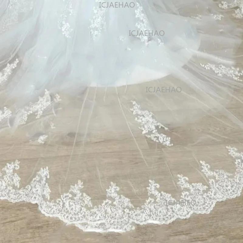 Robe de soirée blanche pour enfants 2026, style tutu à traîne, manches longues, pour spectacle, anni