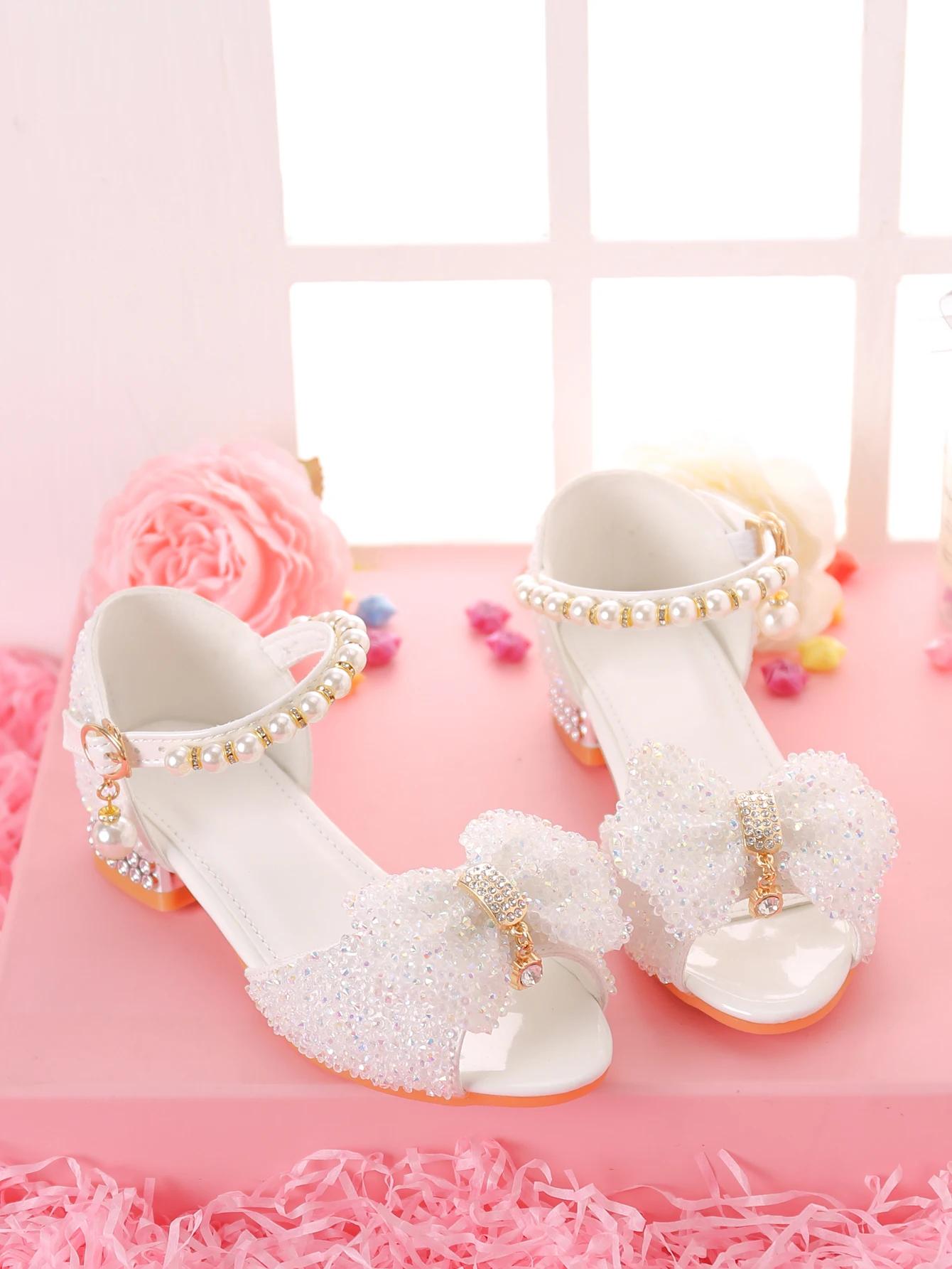 Sandales habillées pour filles pour occasions formelles, talons hauts pour enfants pour/modèles de p