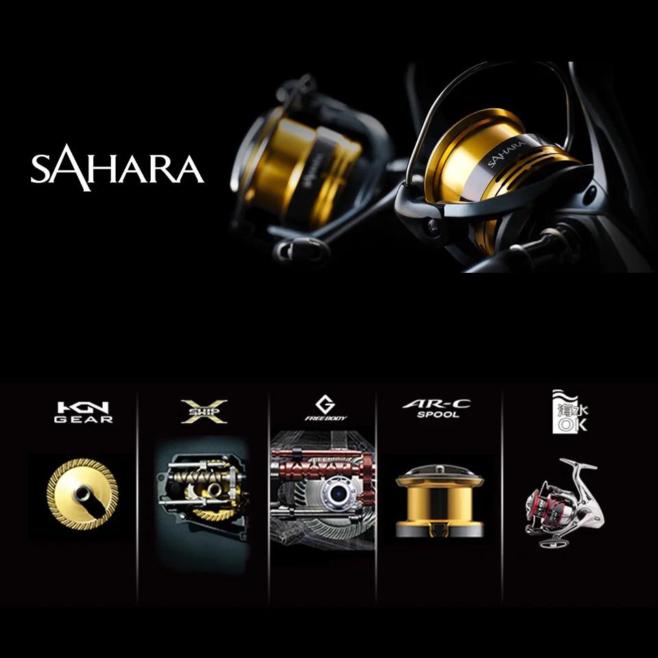 2022 SHIMANO moulinet SAHARA moulinet de pêche à filature 5.0:1/6.2:1 rapport bobine en métal 3-11KG