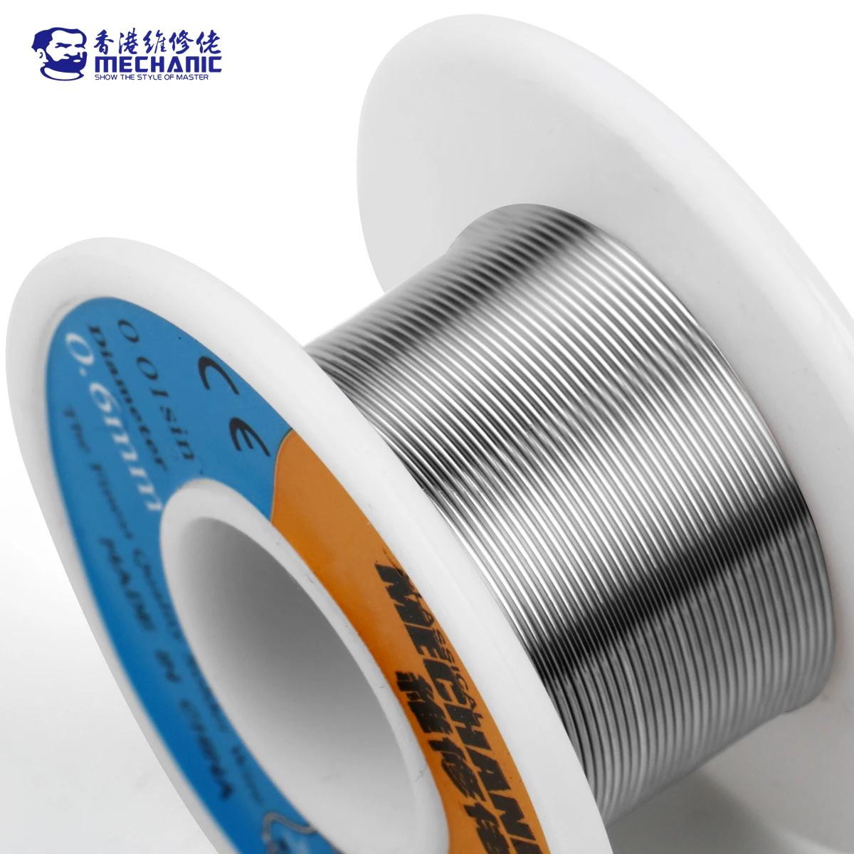 MÉCANIQUE HX-T100 55g Noyau de colophane douce 183 ℃ Point de fusion 0.2mm-1.2mm, fil à souder de