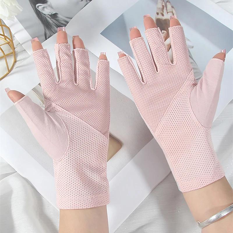 Gants anti-uv pour ongles, 1 paire, bouclier de Gel UV, sans doigts, outils de manucure, Nail Art, l